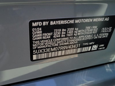 2024 BMW X7 M60i M60i Sports Activity Vehicle