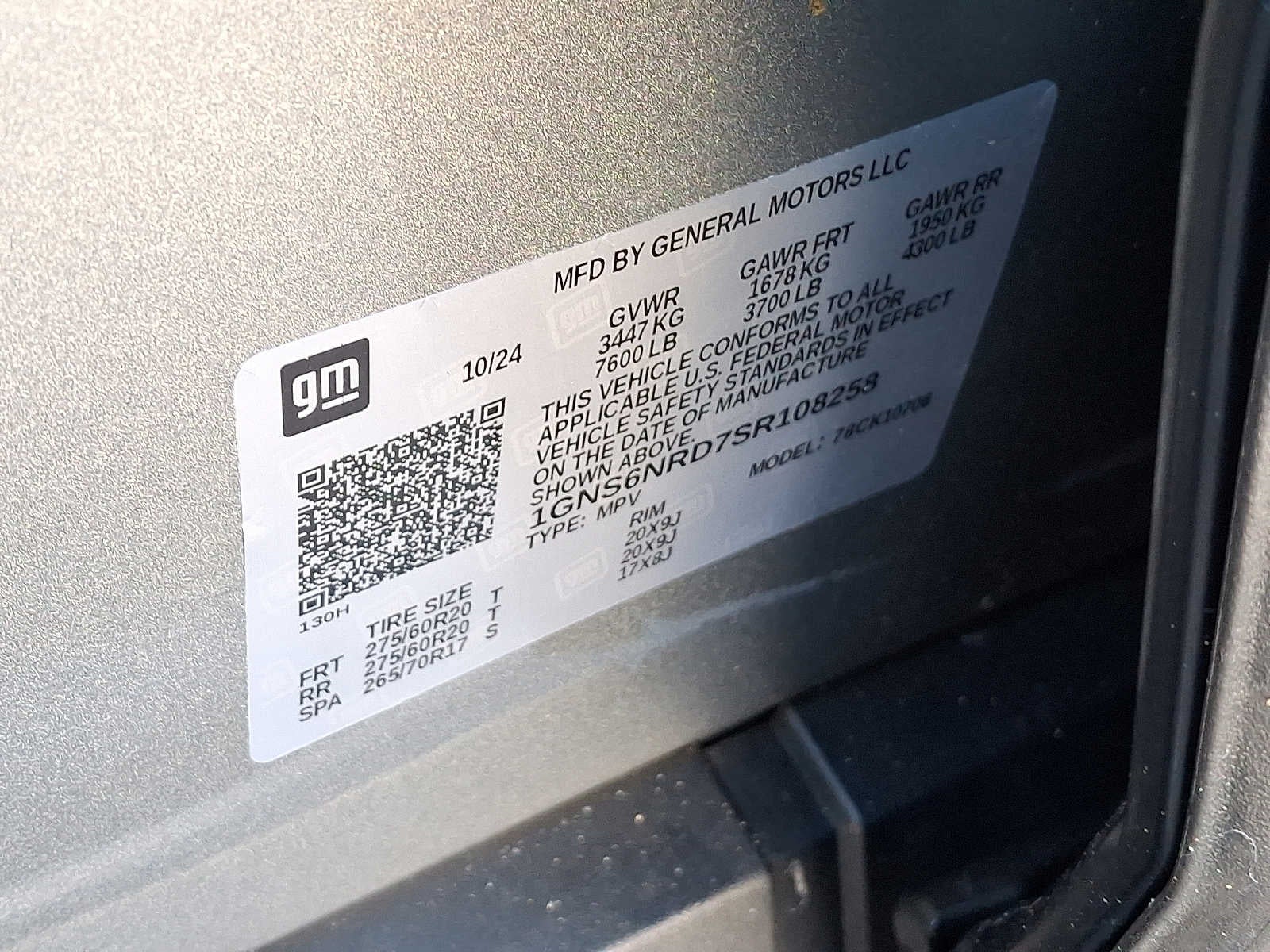 2025 Chevrolet Tahoe 4WD 4dr LT