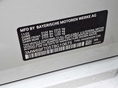 2026 BMW 3 Series M340i NA xDrive Sedan