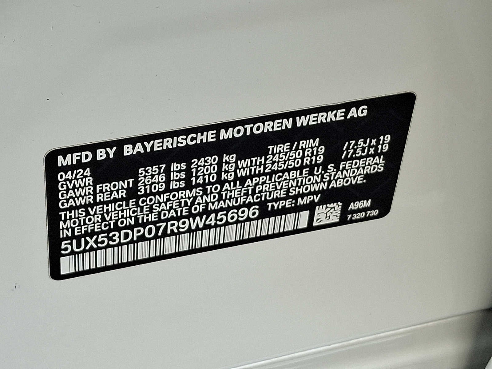 2024 BMW X3 xDrive30i Sports Activity Vehicle