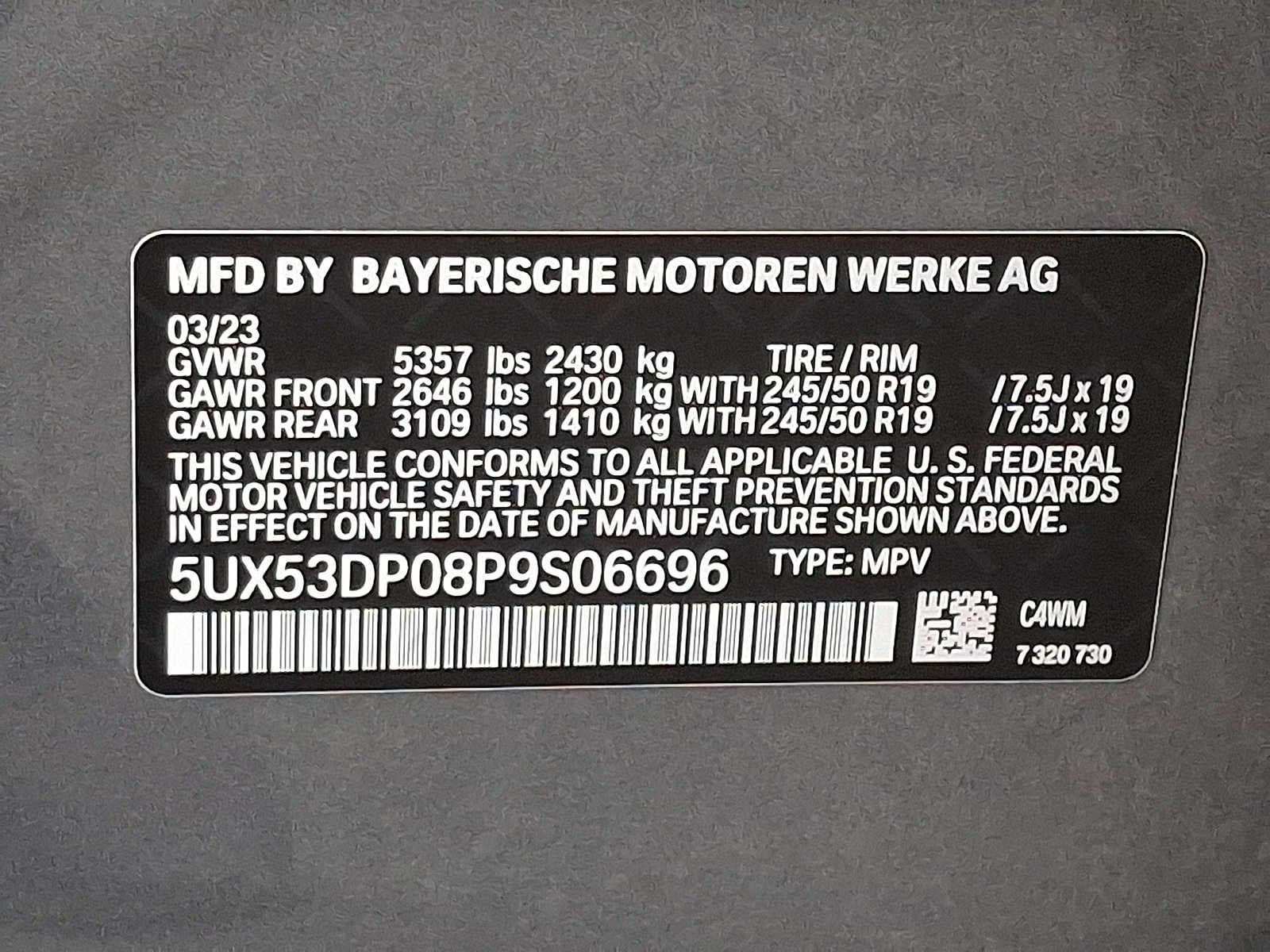 2023 BMW X3 xDrive30i Sports Activity Vehicle