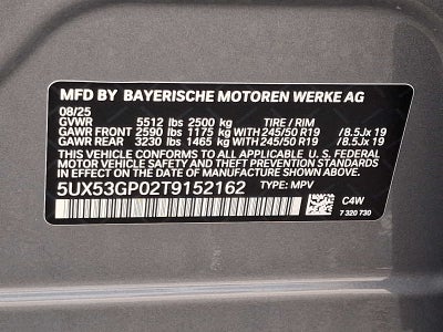 2026 BMW X3 30 xDrive Sports Activity Vehicle