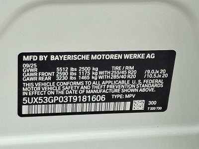 2026 BMW X3 30 xDrive Sports Activity Vehicle