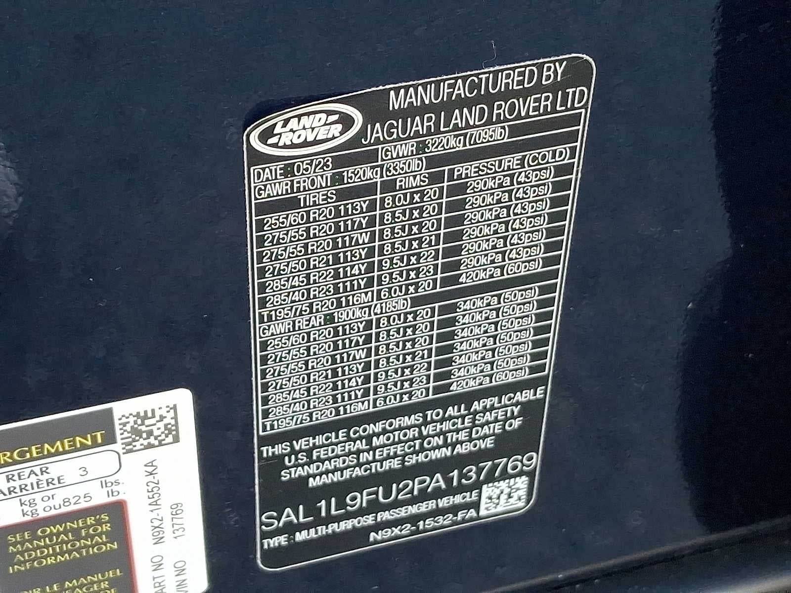 2023 Land Rover Range Rover Sport P400 SE Dynamic