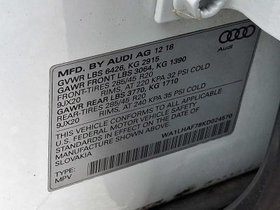 2019 Audi Q7 Premium Plus 45 TFSI quattro