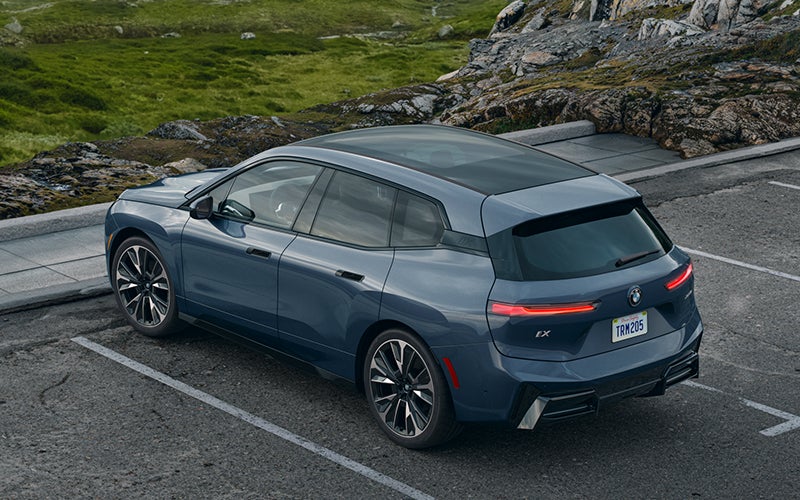 The BMW iX parked in a parking spot. | BMW of Roxbury in Kenvil NJ