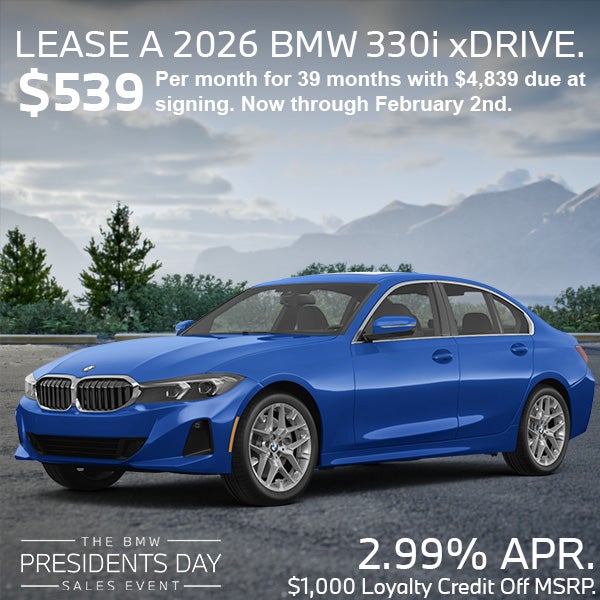 Lease a 2026 BMW 330i xDrive Sedan