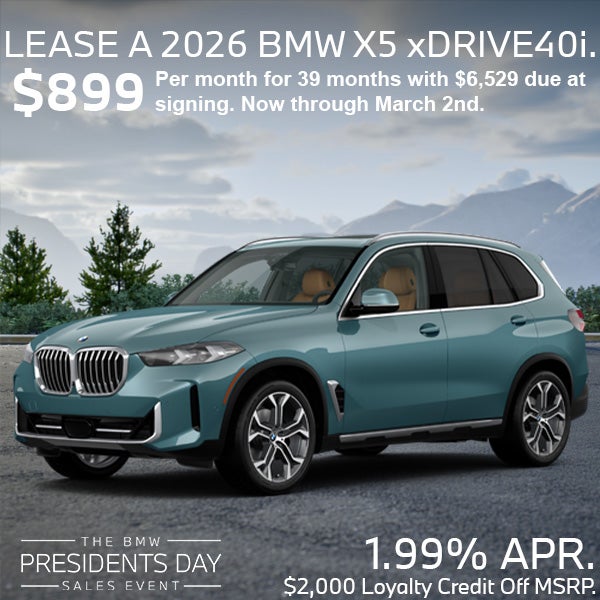 Lease a 2026 BMW X5 xDrive40i